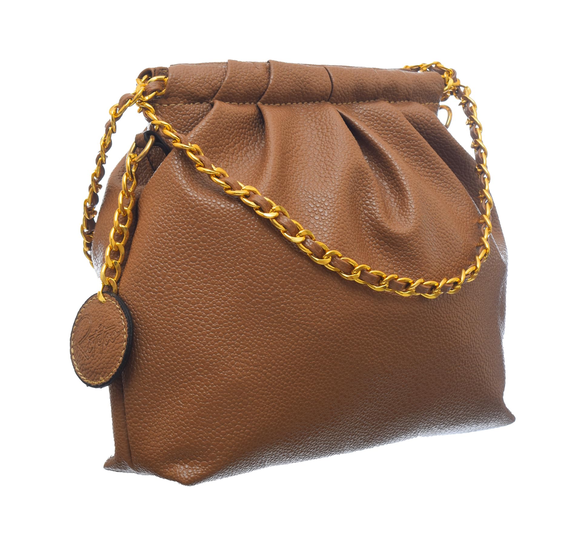 Rotitoo Glitter Shrink Leather Crossbody Handbag for Women — صورة 2