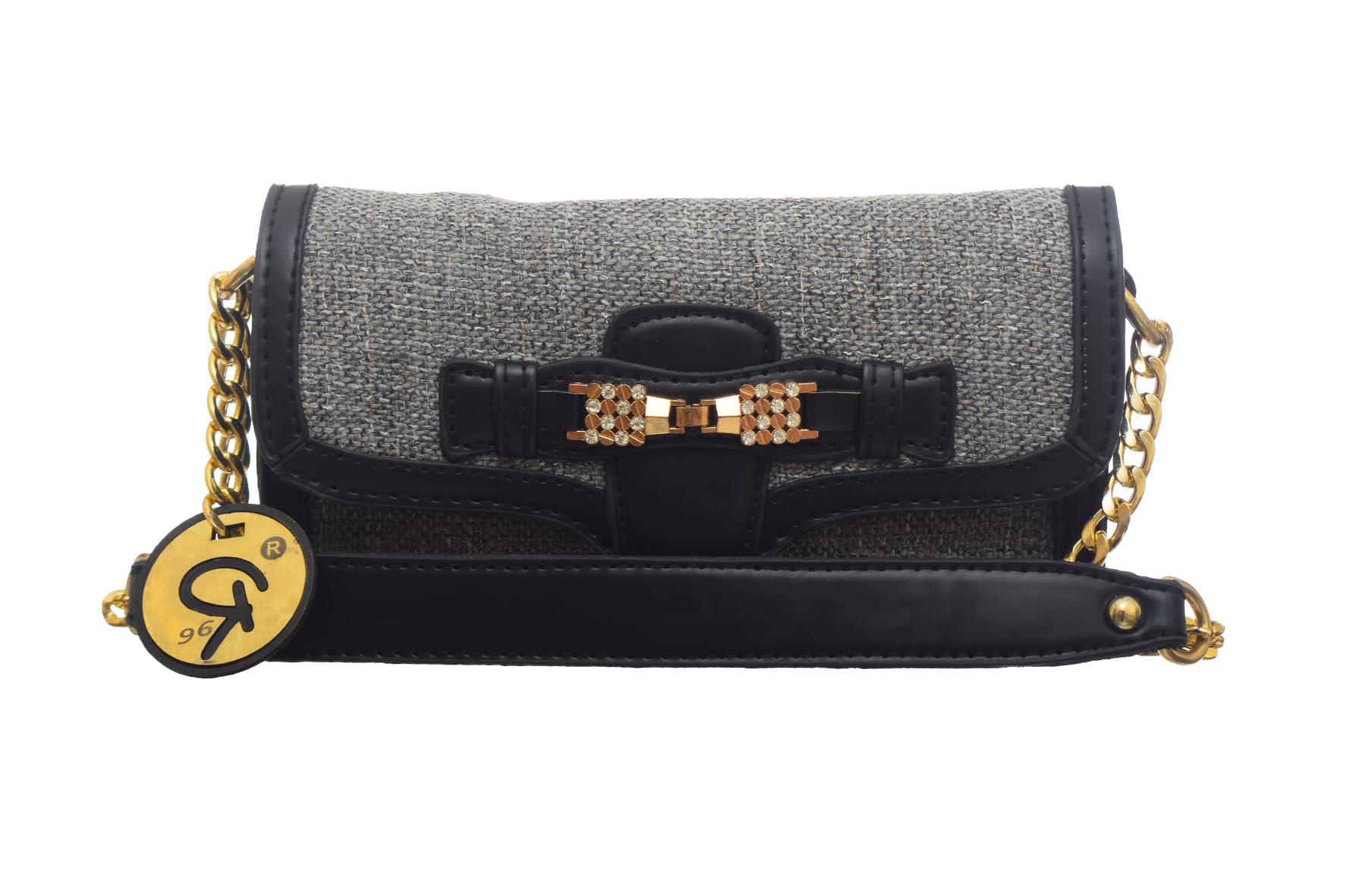 Rotitoo Burlap Faux Leather Crossbody Bag for Women — صورة 2