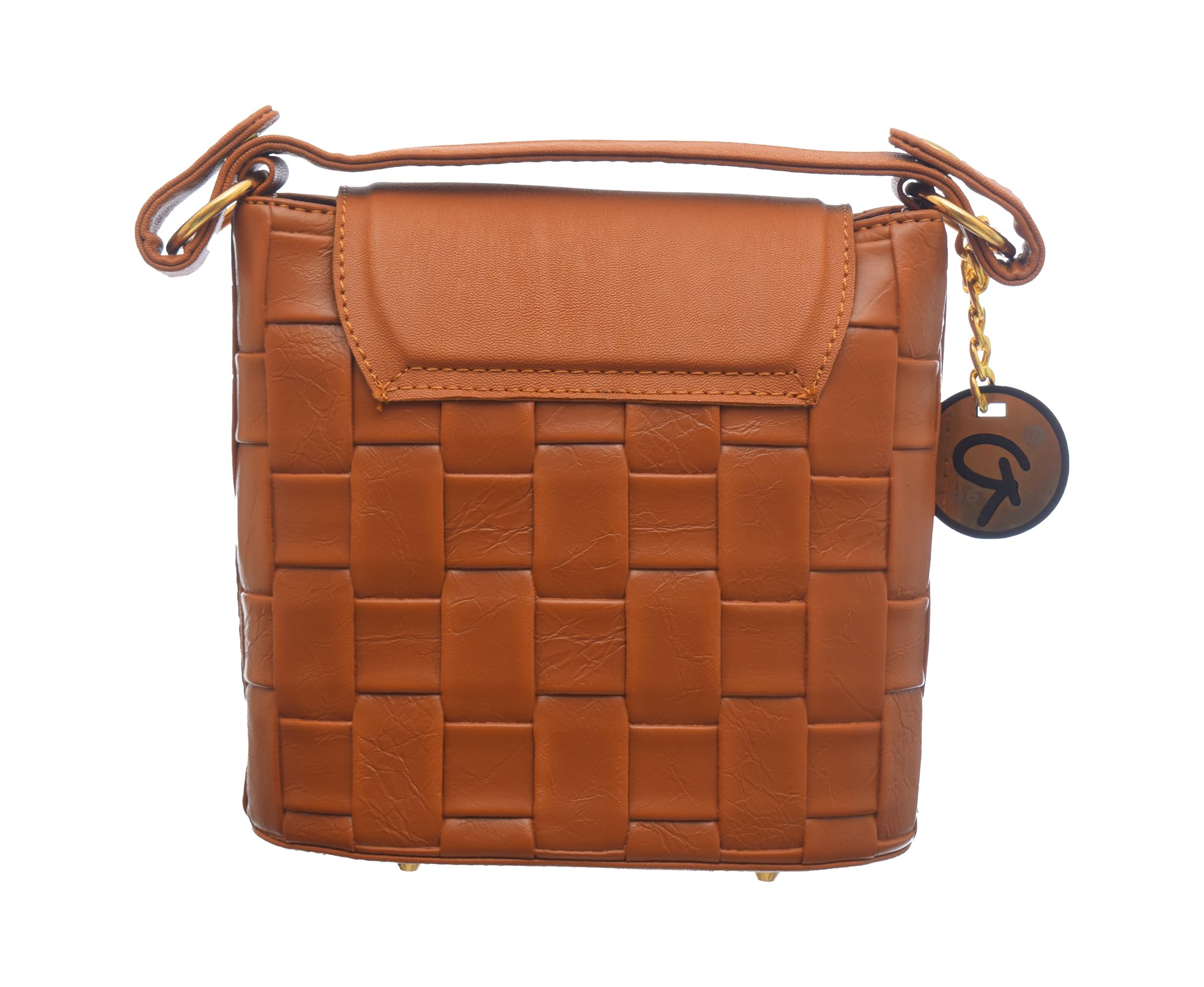 Rotitoo Women's Braided Leather Crossbody Handbag — صورة 3