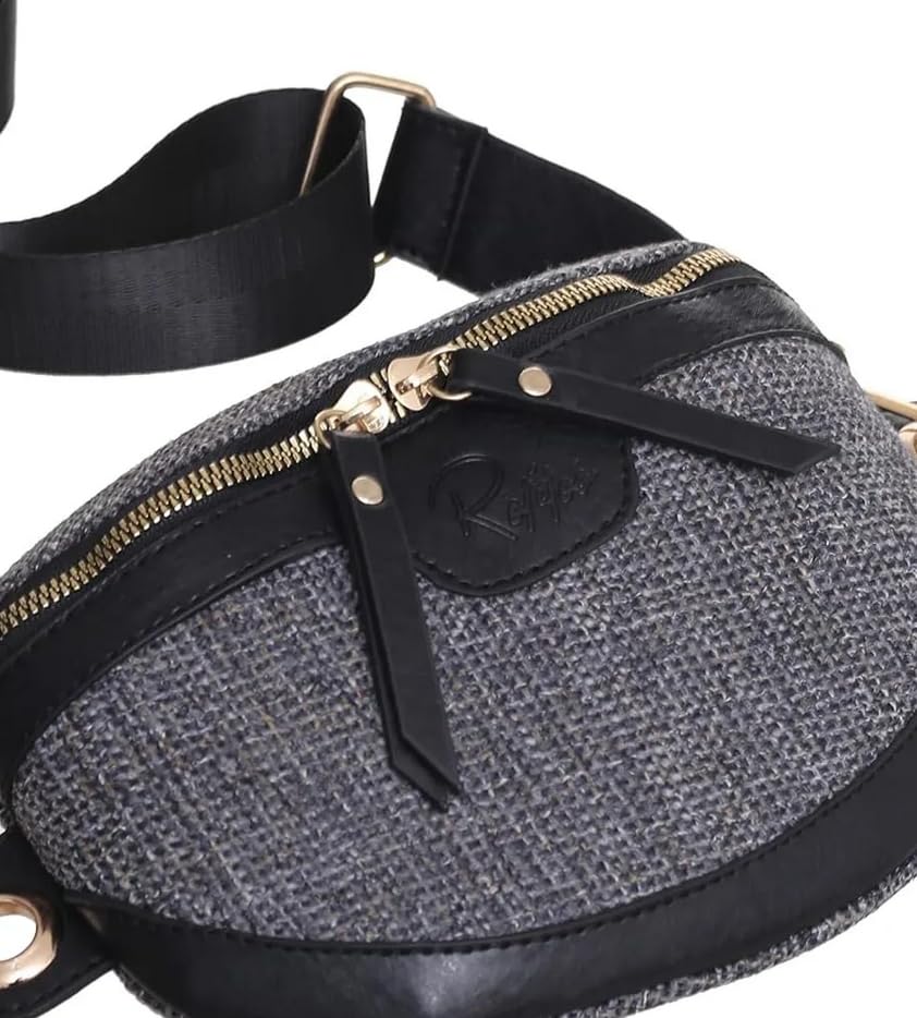 حقيبة روتيتو الفاخرة — موديل RT — 126 Leather Crossbody Bag Textured Design with Adjustable Strap — صورة 5