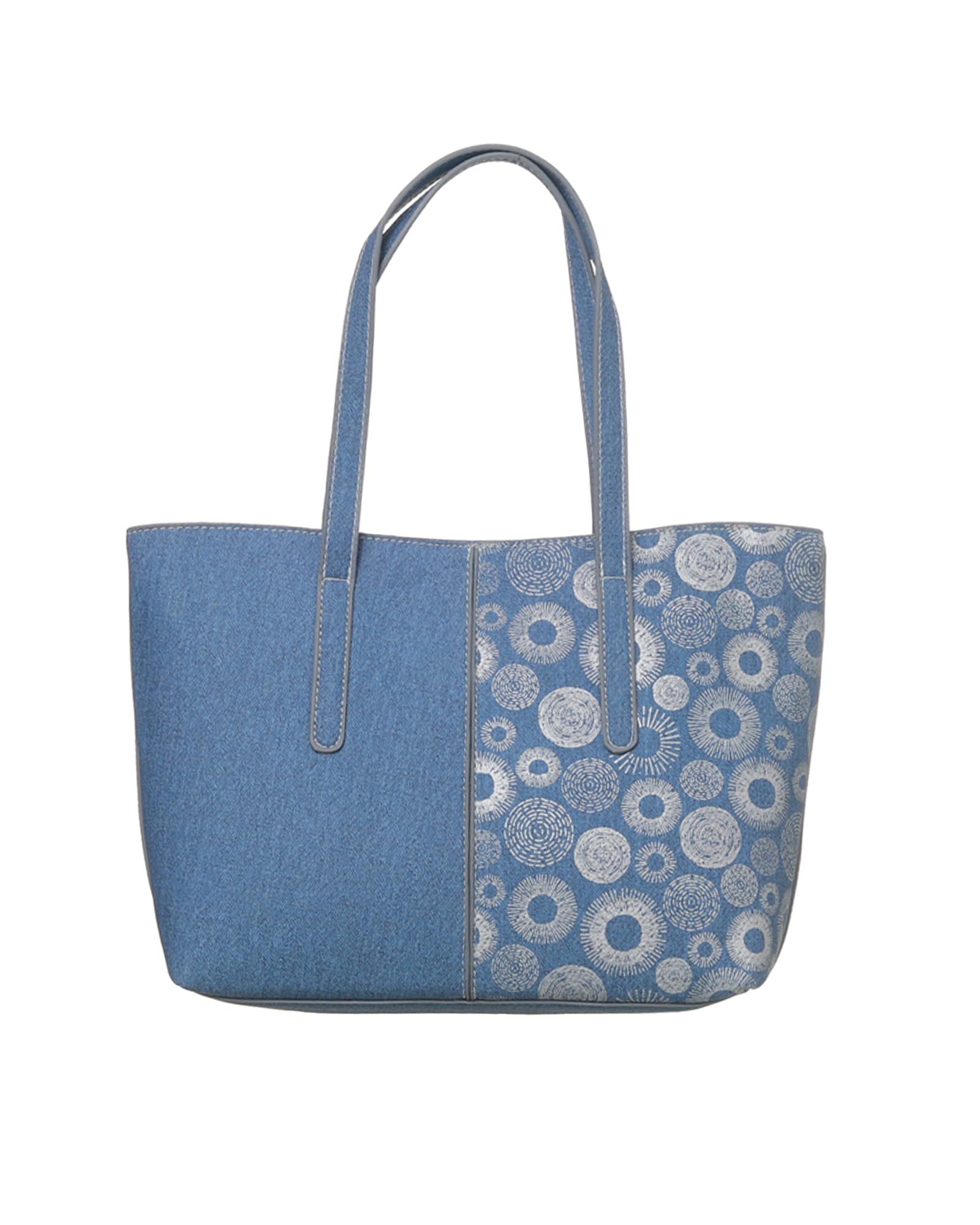 Rotitoo Women's RT — 130Parent 26x44 Round جينز Tote Bag — صورة 3