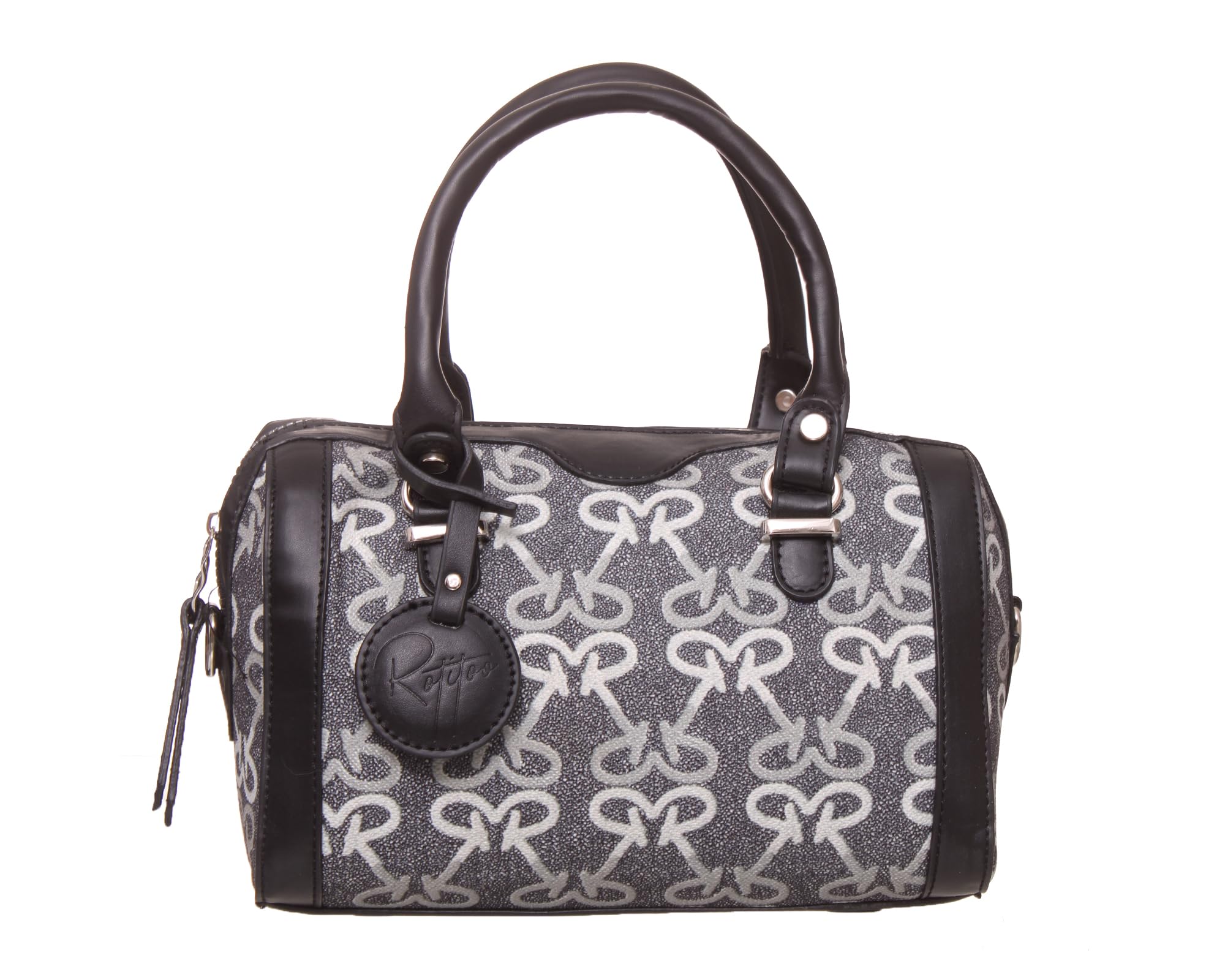 Rotitoo Women's Leather Print Canvas Handbag — صورة 4
