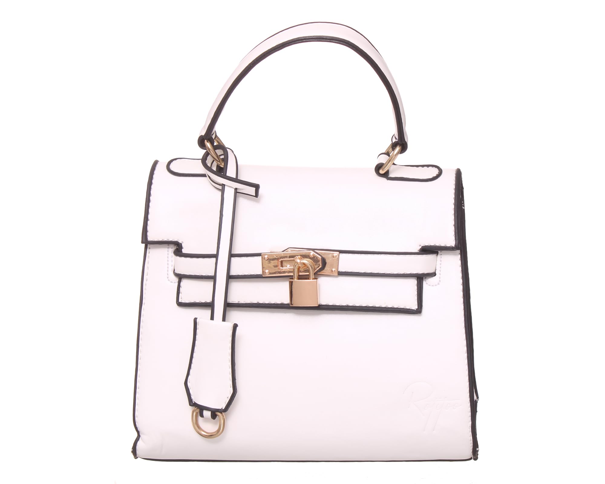 Rotitoo Women's Natural Leather Handbag — RT — 78-1-White