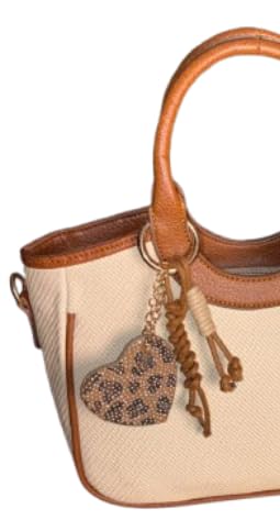 حقيبة روتيتو الفاخرة — موديل RT — 149 Crossbody وTop Handle Bag With Leather TrimTextured Fabric with Charm — صورة 2